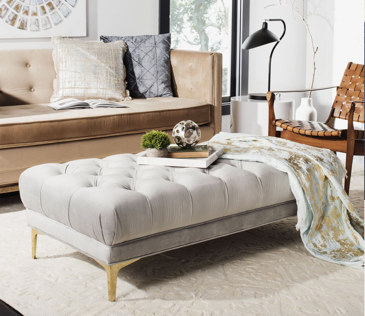 Zarya Rectangular Accent Bench 4 Zarya Rectangular Accent Bench