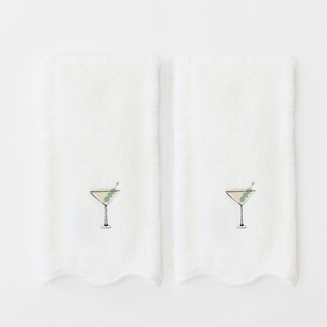 Martini Scallop Hand Towel
