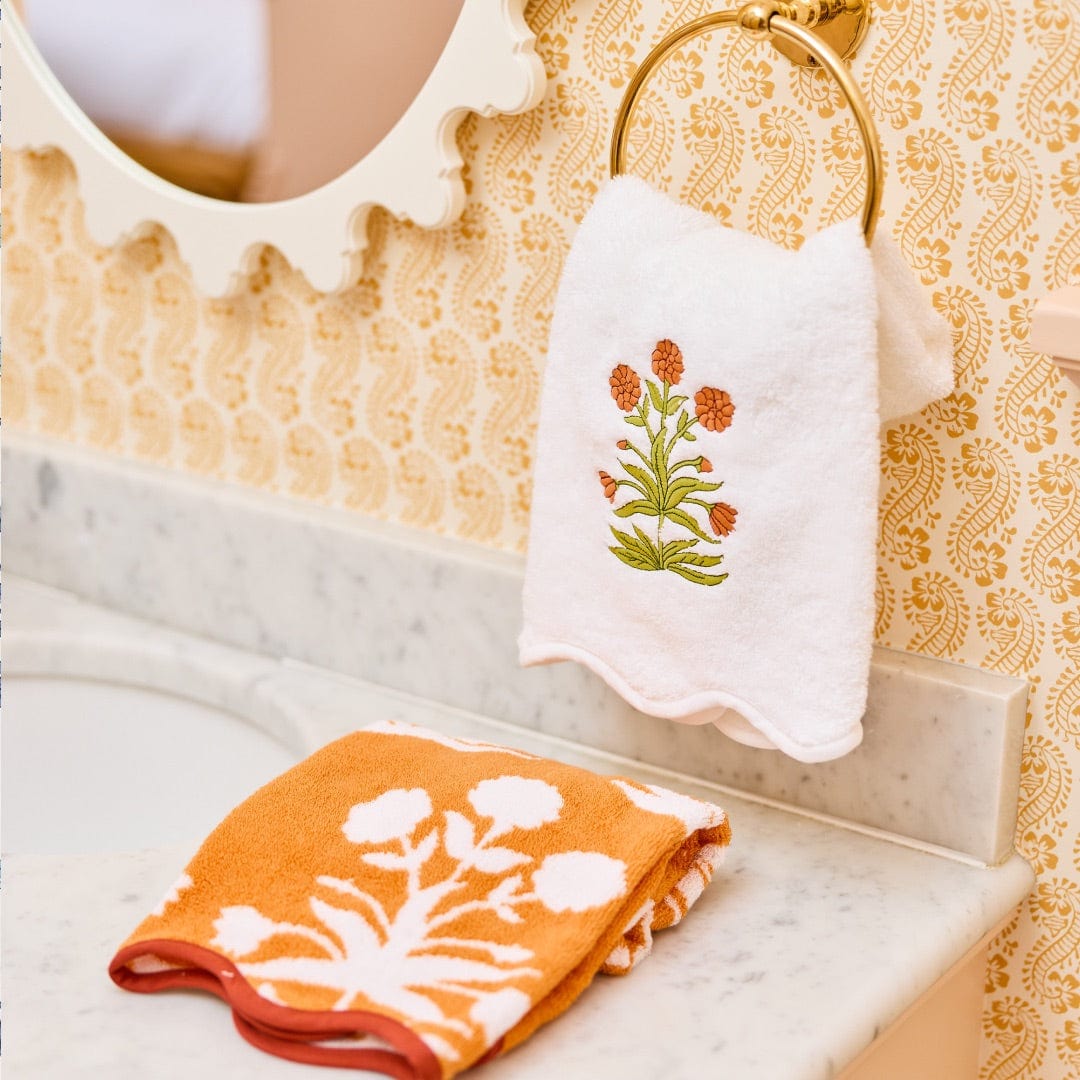 Molly Mahon x Weezie Embroidered Mughal Hand Towels (pair)