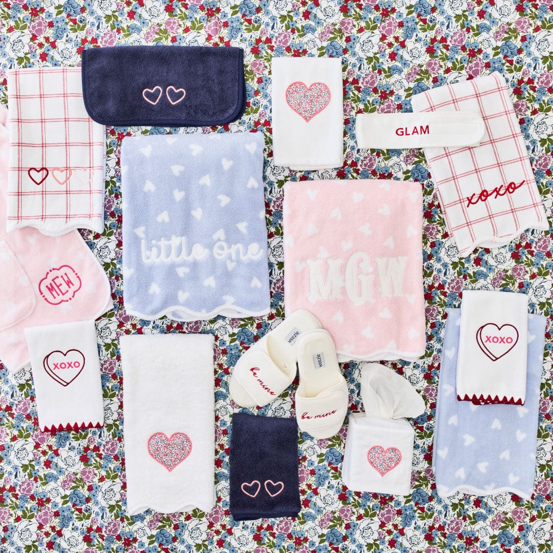 Patterned Scallop Hand Towels (pair) 11 Patterned Scallop Hand Towels (pair)