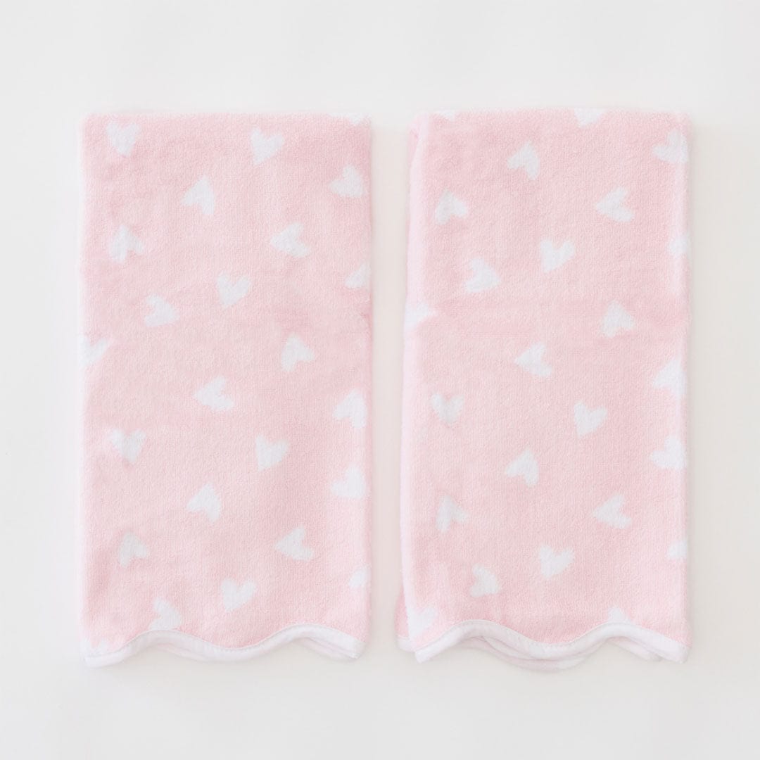 Patterned Scallop Hand Towels (pair) 19 Patterned Scallop Hand Towels (pair)