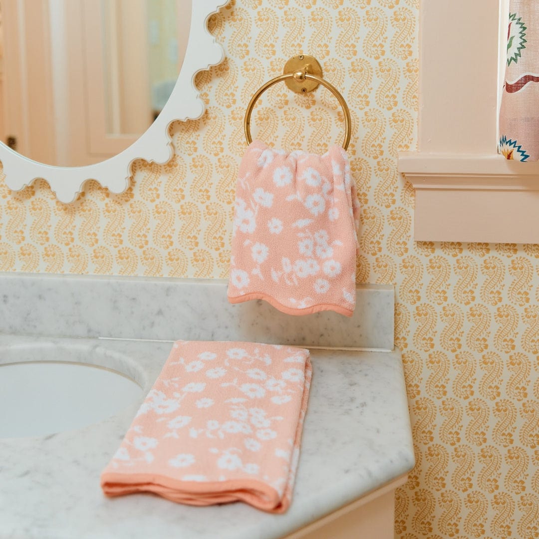 Patterned Scallop Hand Towels (pair) 25 Patterned Scallop Hand Towels (pair)