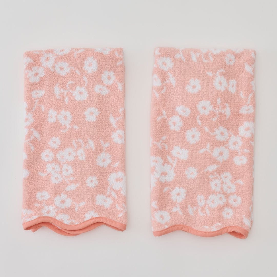 Patterned Scallop Hand Towels (pair) 28 Patterned Scallop Hand Towels (pair)