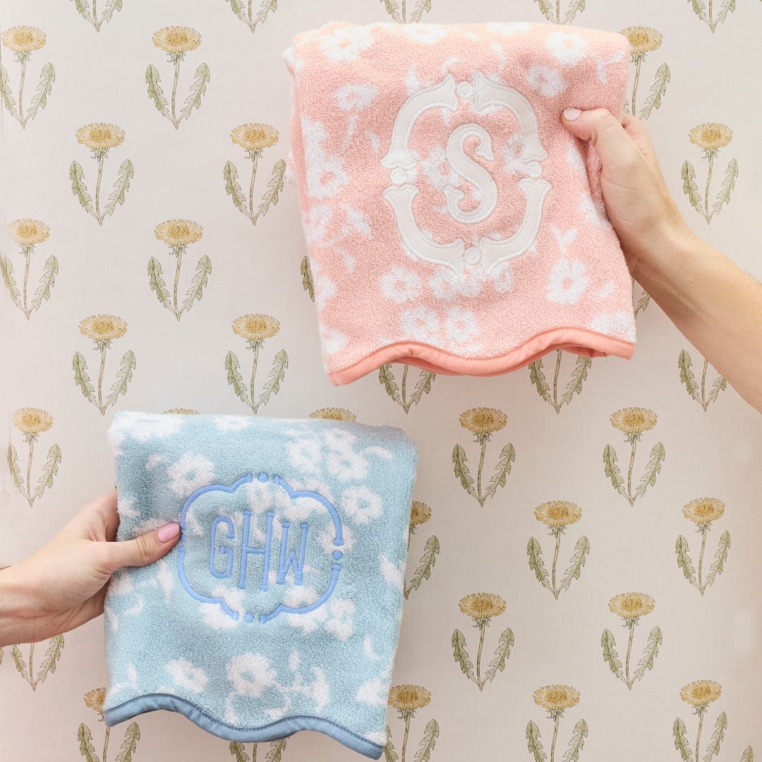 Patterned Scallop Hand Towels (pair) 29 Patterned Scallop Hand Towels (pair)