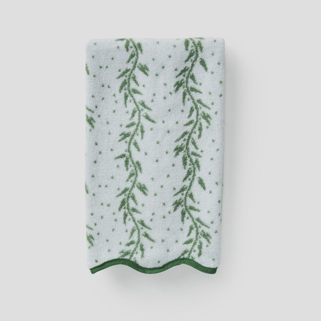 Patterned Scallop Hand Towels (pair) 38 Patterned Scallop Hand Towels (pair)
