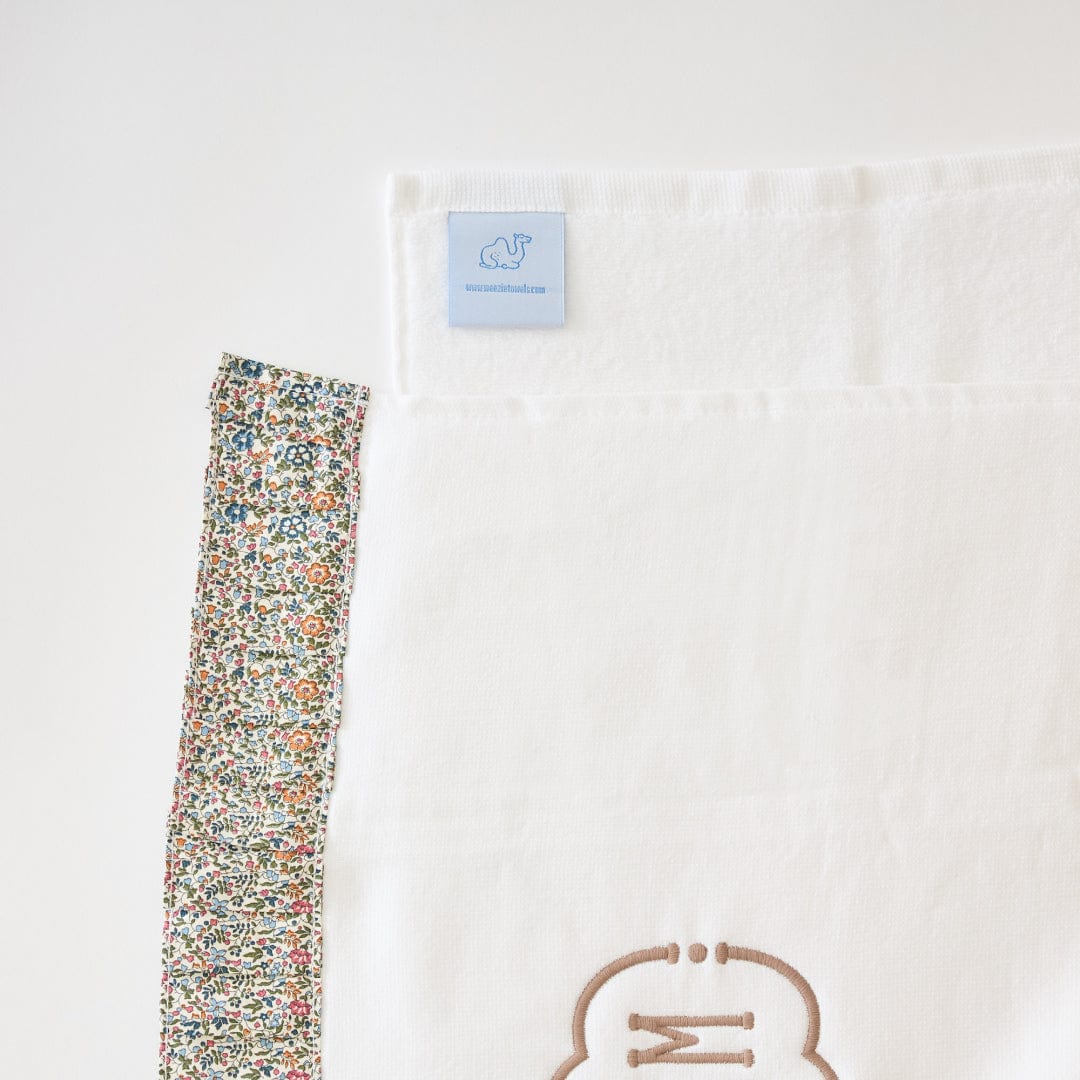 Powder Bath Towels pleated with Liberty London (pair) 16 Powder Bath Towels pleated with Liberty London (pair)