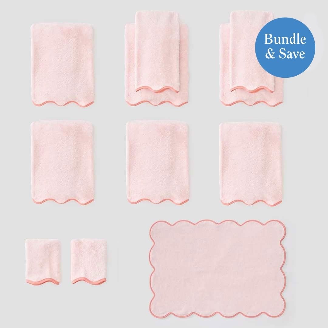 Scallop Bathroom Bundle (11 pieces) 17 Scallop Bathroom Bundle (11 pieces)