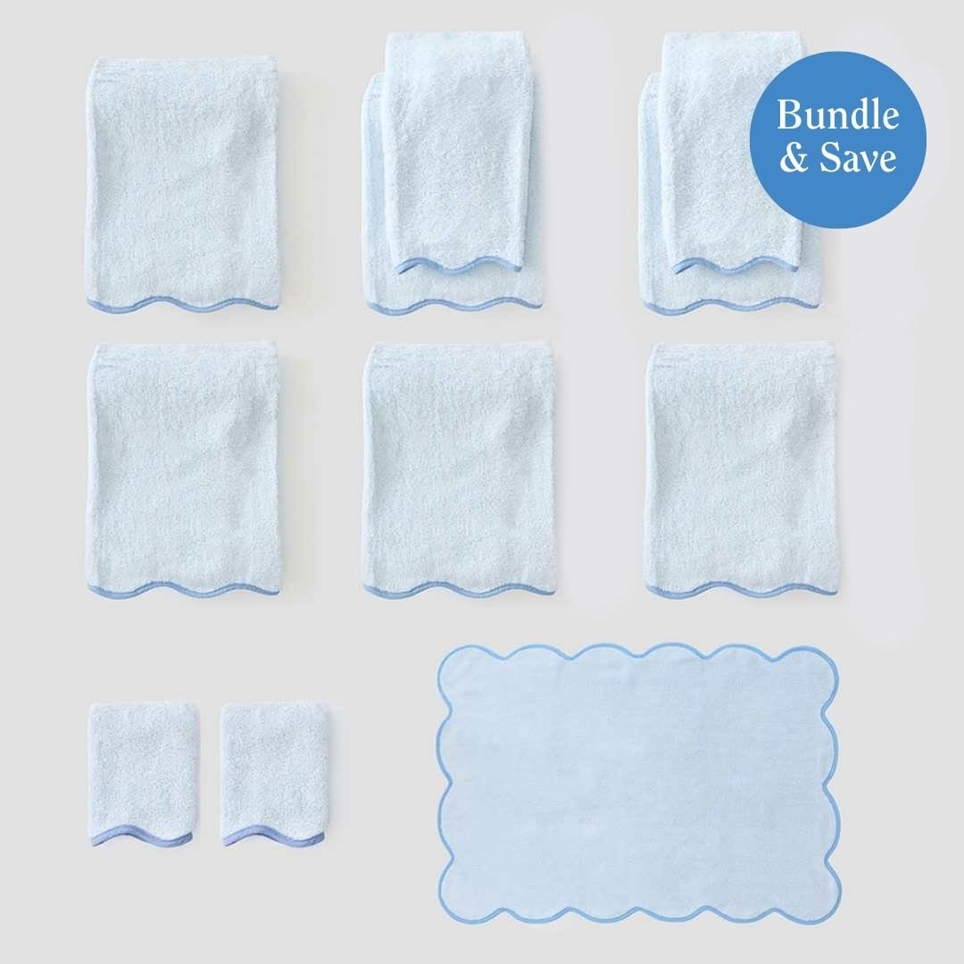 Scallop Bathroom Bundle (11 pieces) 23 Scallop Bathroom Bundle (11 pieces)