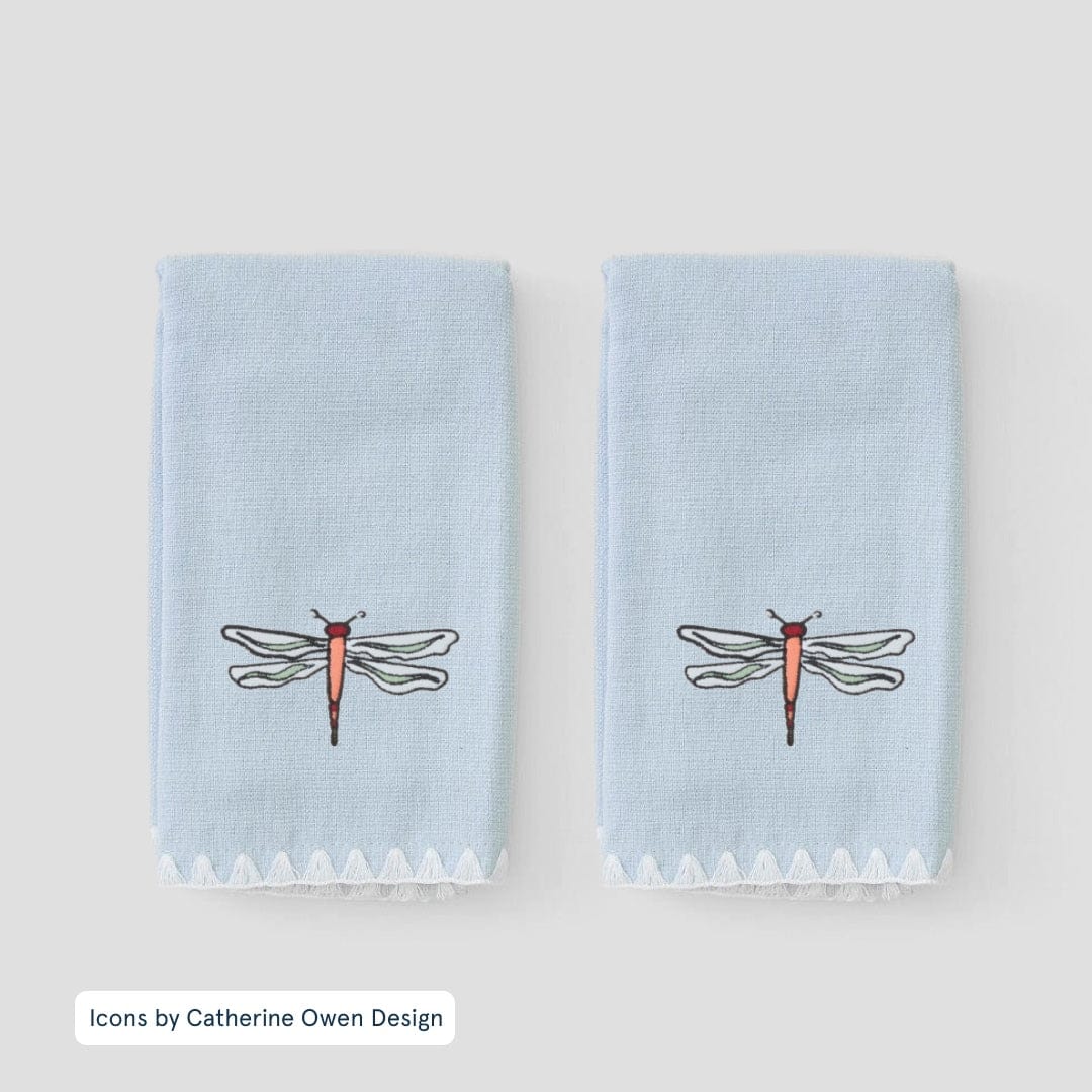 Stitched Edge Powder Bath Towels (pair) 3 Stitched Edge Powder Bath Towels (pair)