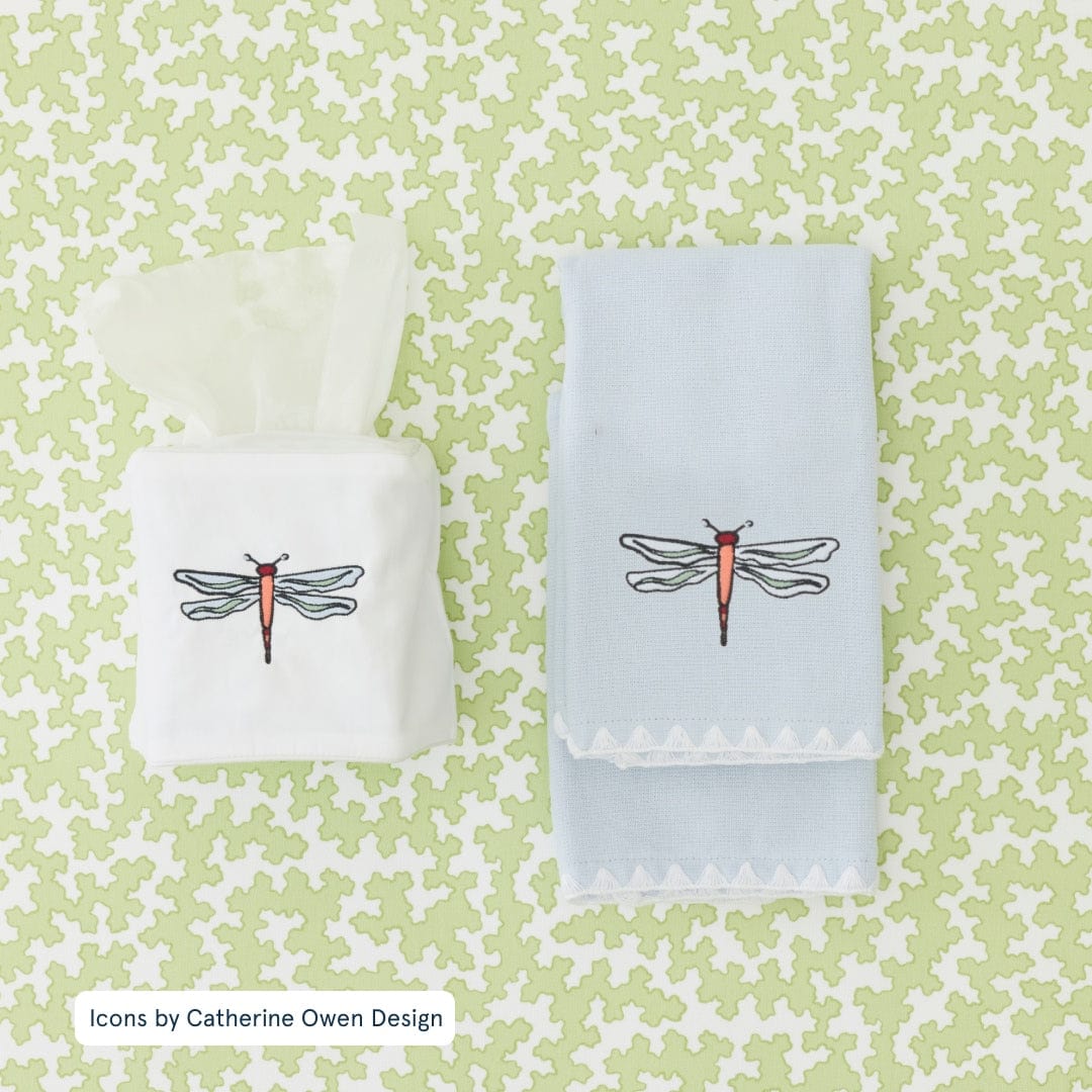Stitched Edge Powder Bath Towels (pair)