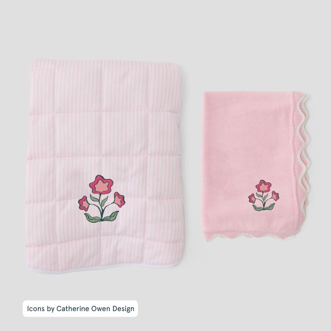 Tummy Time and Baby Blanket Set
