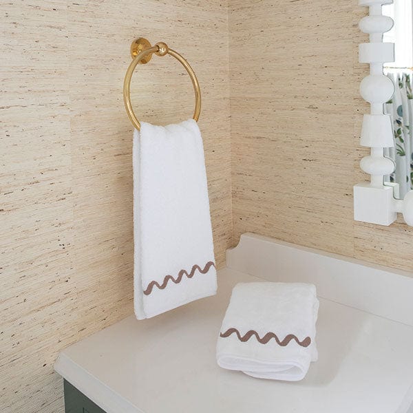 Wave Embroidered Hand Towels (pair) 20 Wave Embroidered Hand Towels (pair)