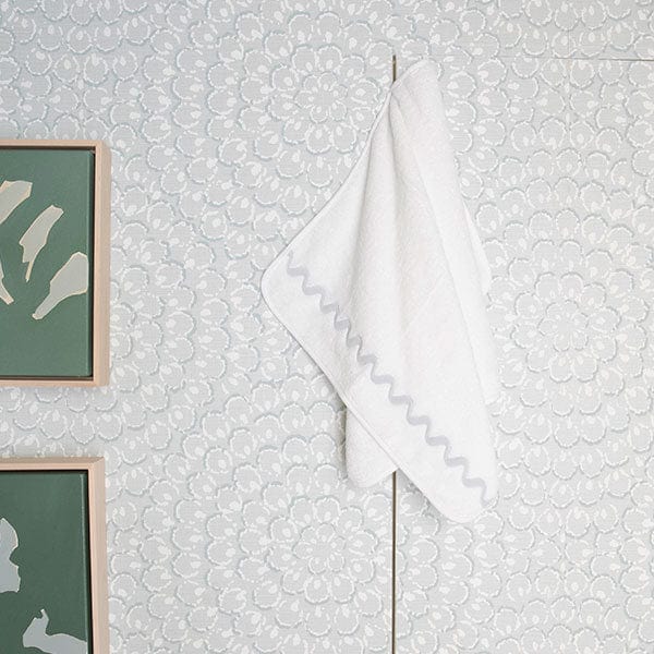 Wave Embroidered Hand Towels (pair) 26 Wave Embroidered Hand Towels (pair)