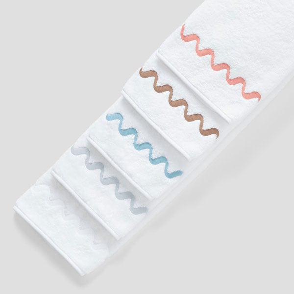 Wave Embroidered Hand Towels (pair) 27 Wave Embroidered Hand Towels (pair)