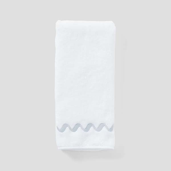 Wave Embroidered Hand Towels (pair) 29 Wave Embroidered Hand Towels (pair)