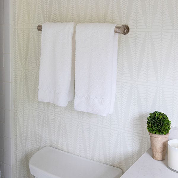 Wave Embroidered Hand Towels (pair) 31 Wave Embroidered Hand Towels (pair)