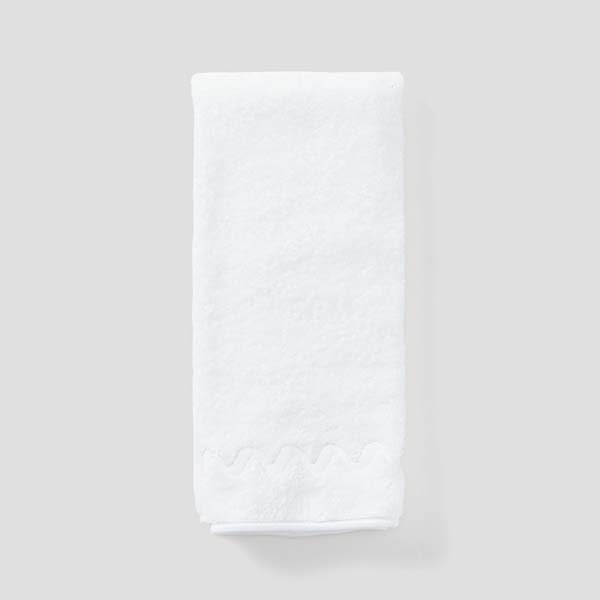 Wave Embroidered Hand Towels (pair) 34 Wave Embroidered Hand Towels (pair)