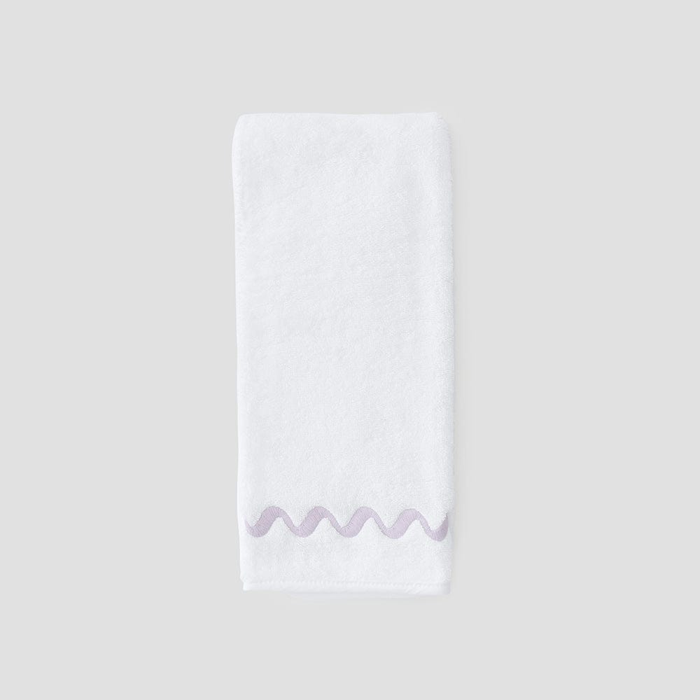 Wave Embroidered Hand Towels (pair) 7 Wave Embroidered Hand Towels (pair)