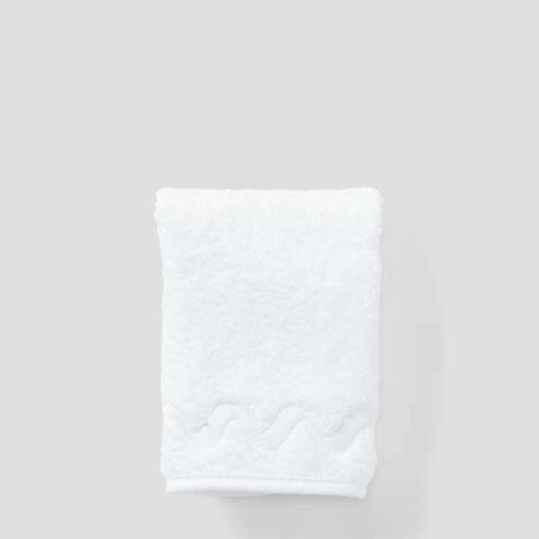 Wave Embroidered Washcloths (pair) 12 Wave Embroidered Washcloths (pair)
