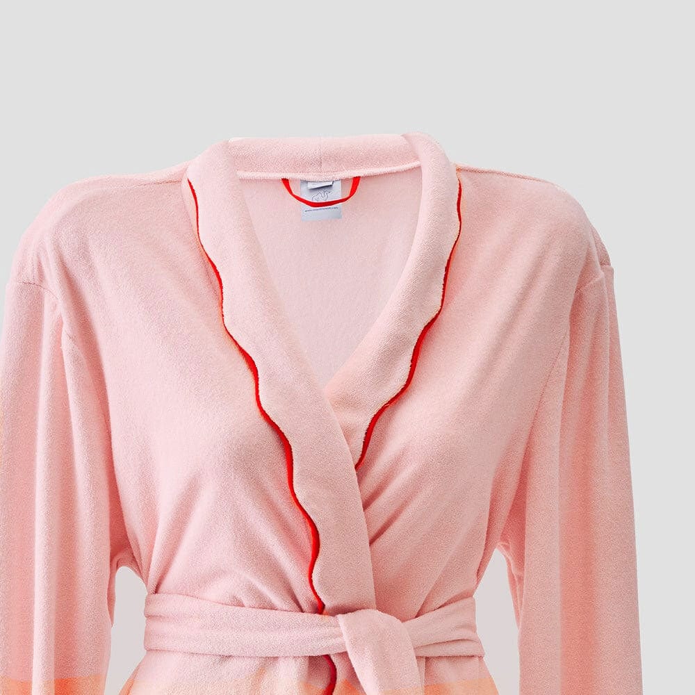 Women's Long Scallop Lightweight Robe 16 Women's Long Scallop Lightweight Robe