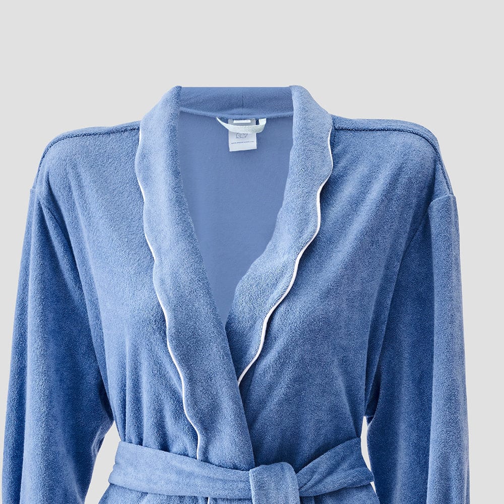 Women's Long Scallop Lightweight Robe 24 Women's Long Scallop Lightweight Robe