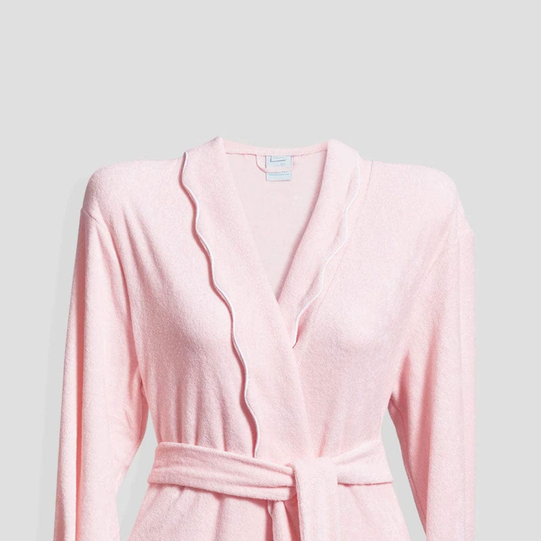 Women's Long Scallop Lightweight Robe 31 Women's Long Scallop Lightweight Robe