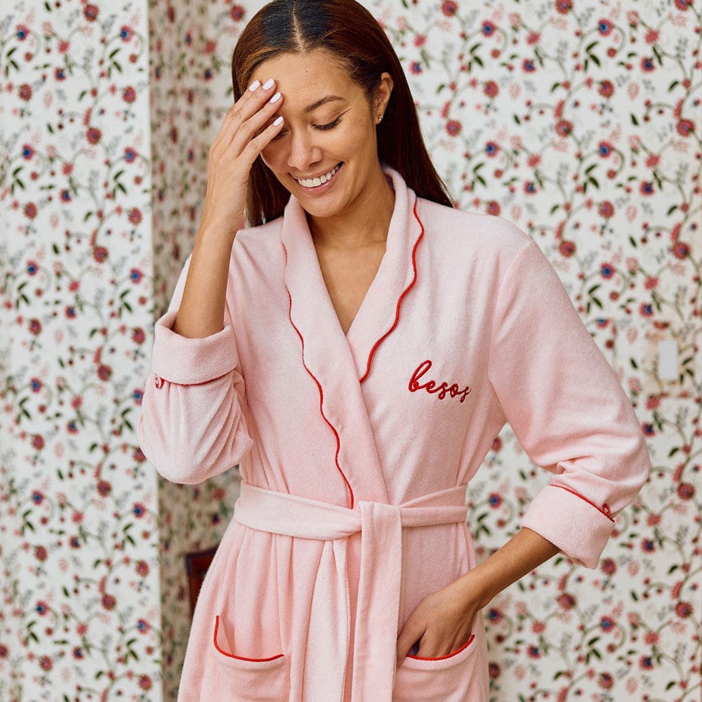 Women's Long Scallop Lightweight Robe 8 Women's Long Scallop Lightweight Robe