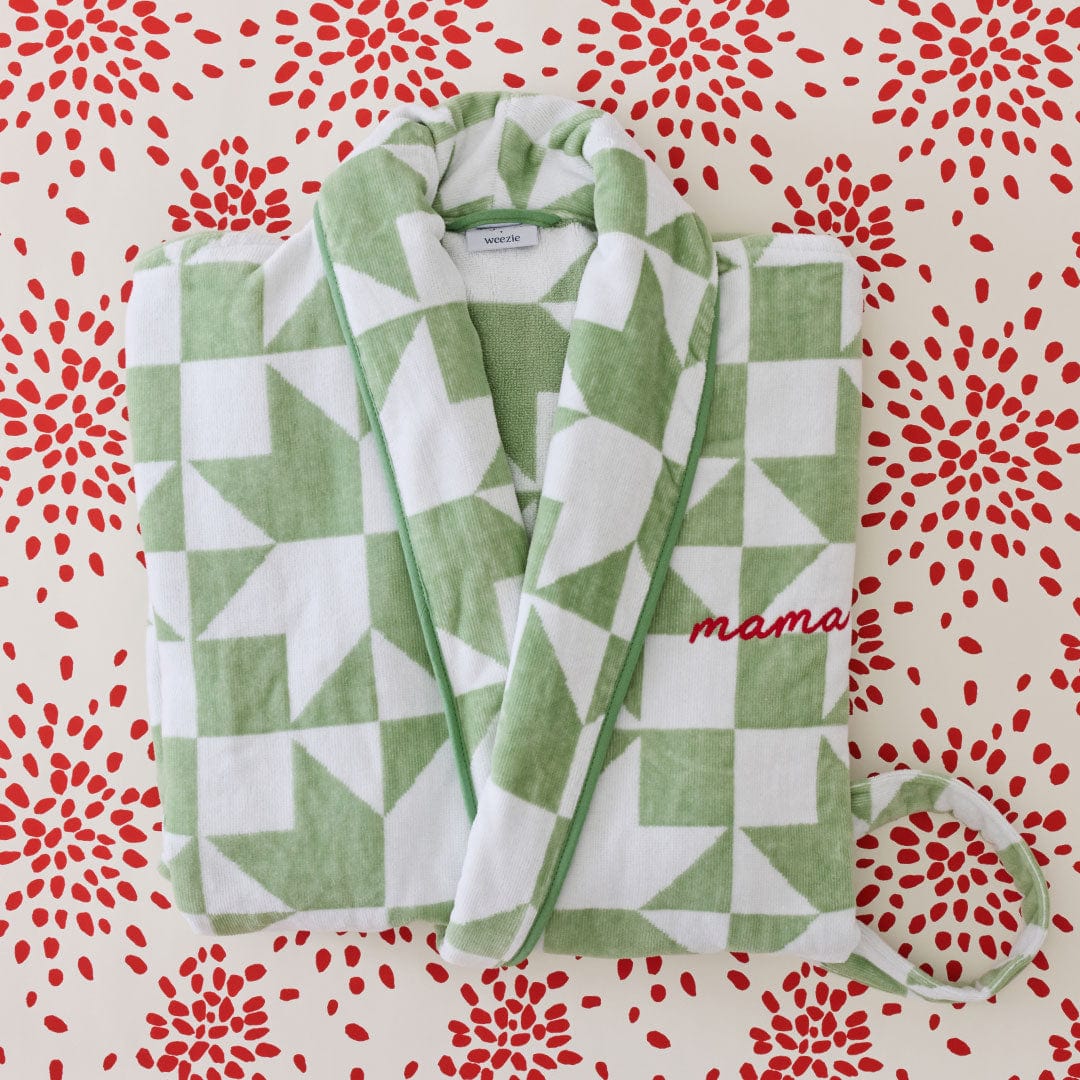 Plush Robe Pattern Women’s Long Plush Robe