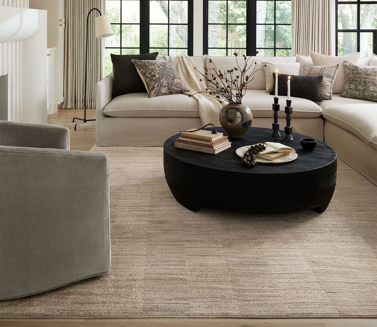 Loloi Arden Natural Pebble Area Rug