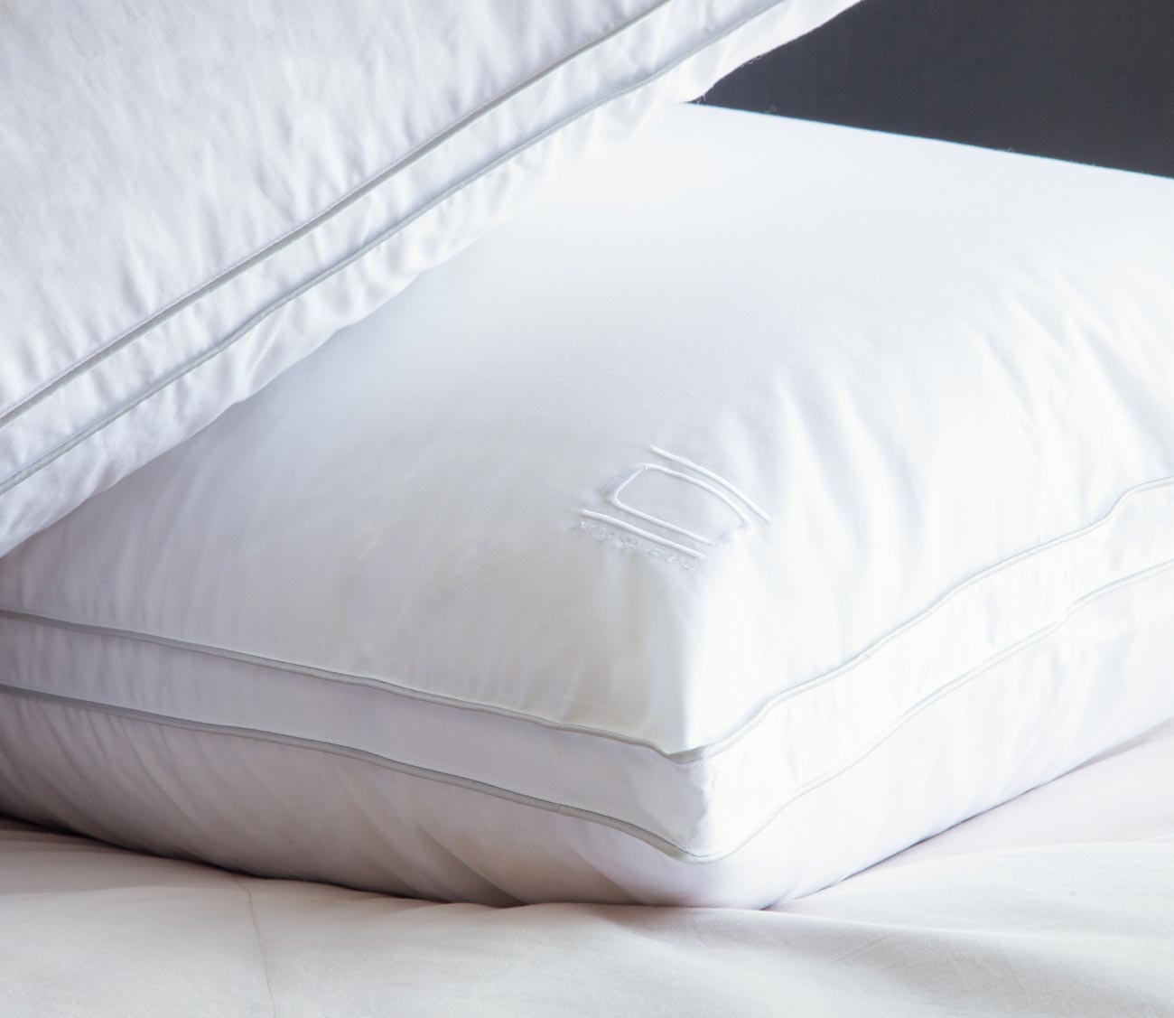 Allied Home Nikki Chu White Goose Down Pillow with Removable Cotton Cover