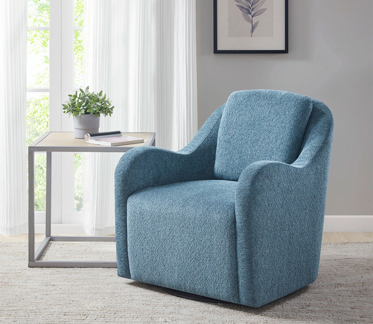 Madison Park Westerly Swivel Accent Chair