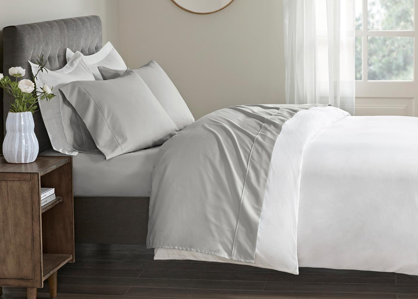 Beautyrest Wrinkle Resistant Cotton Sateen Sheet Set