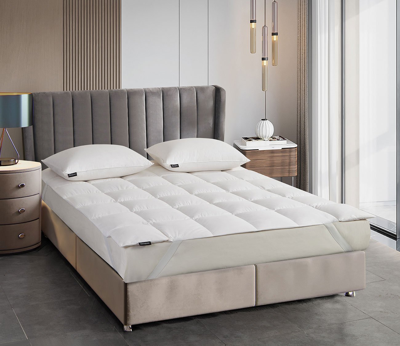 Beautyrest Tencel Cotton Blend Breathable RDS Down Mattress Topper