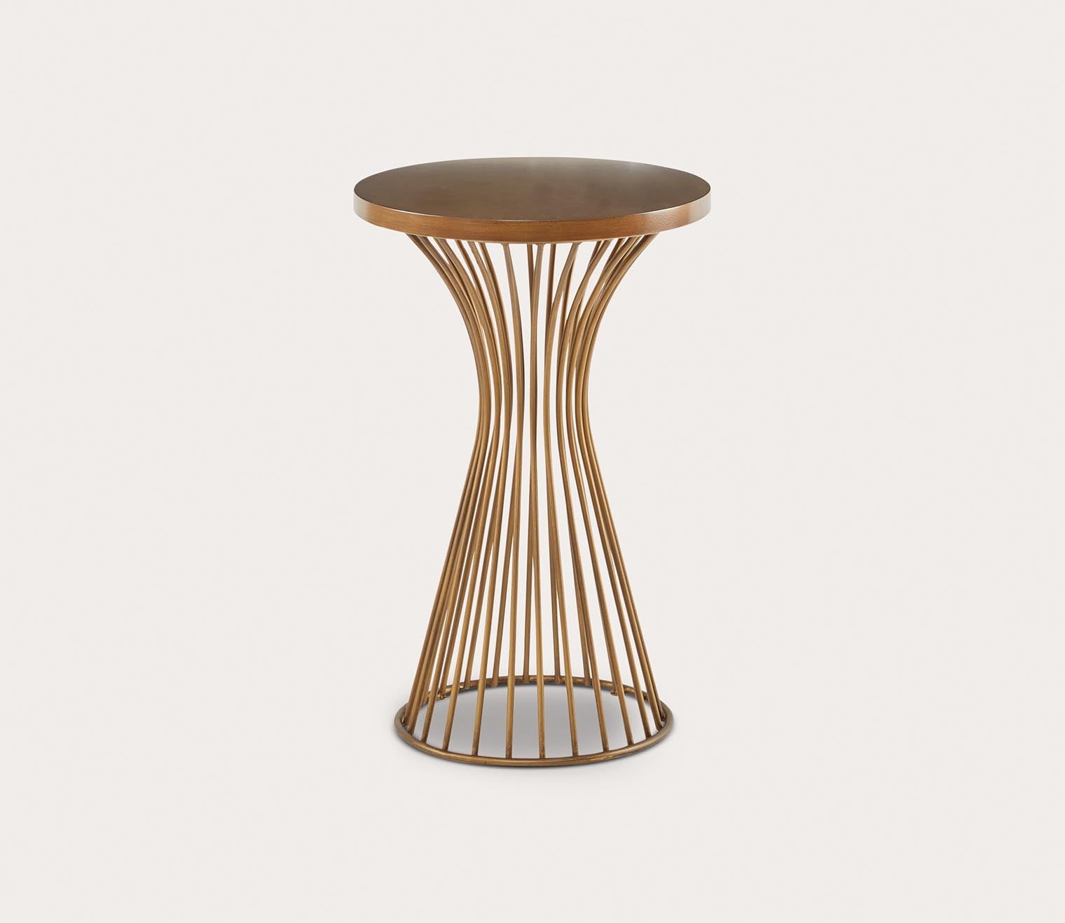 Ink & Ivy Mercer Bronze Metal Round Pedestal Accent Table 3 Ink & Ivy Mercer Bronze Metal Round Pedestal Accent Table