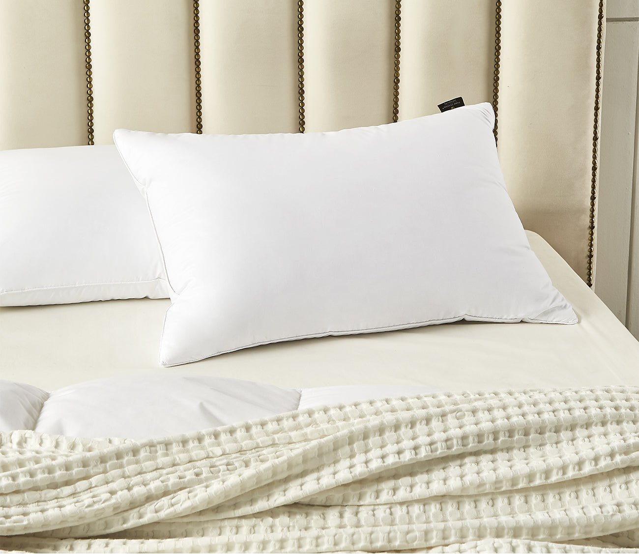 Farm To Home Organic Cotton Softy-Around White Feather and Down Pillow 2-Pack 4 Farm To Home Organic Cotton Softy-Around White Feather and Down Pillow 2-Pack