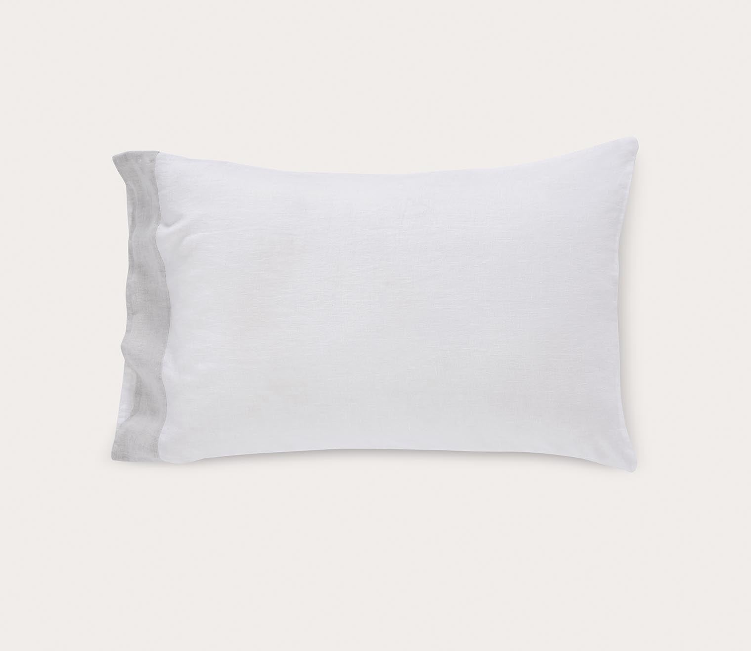 CM Home Kyoto European Flax Linen Pillowcases Set of 2