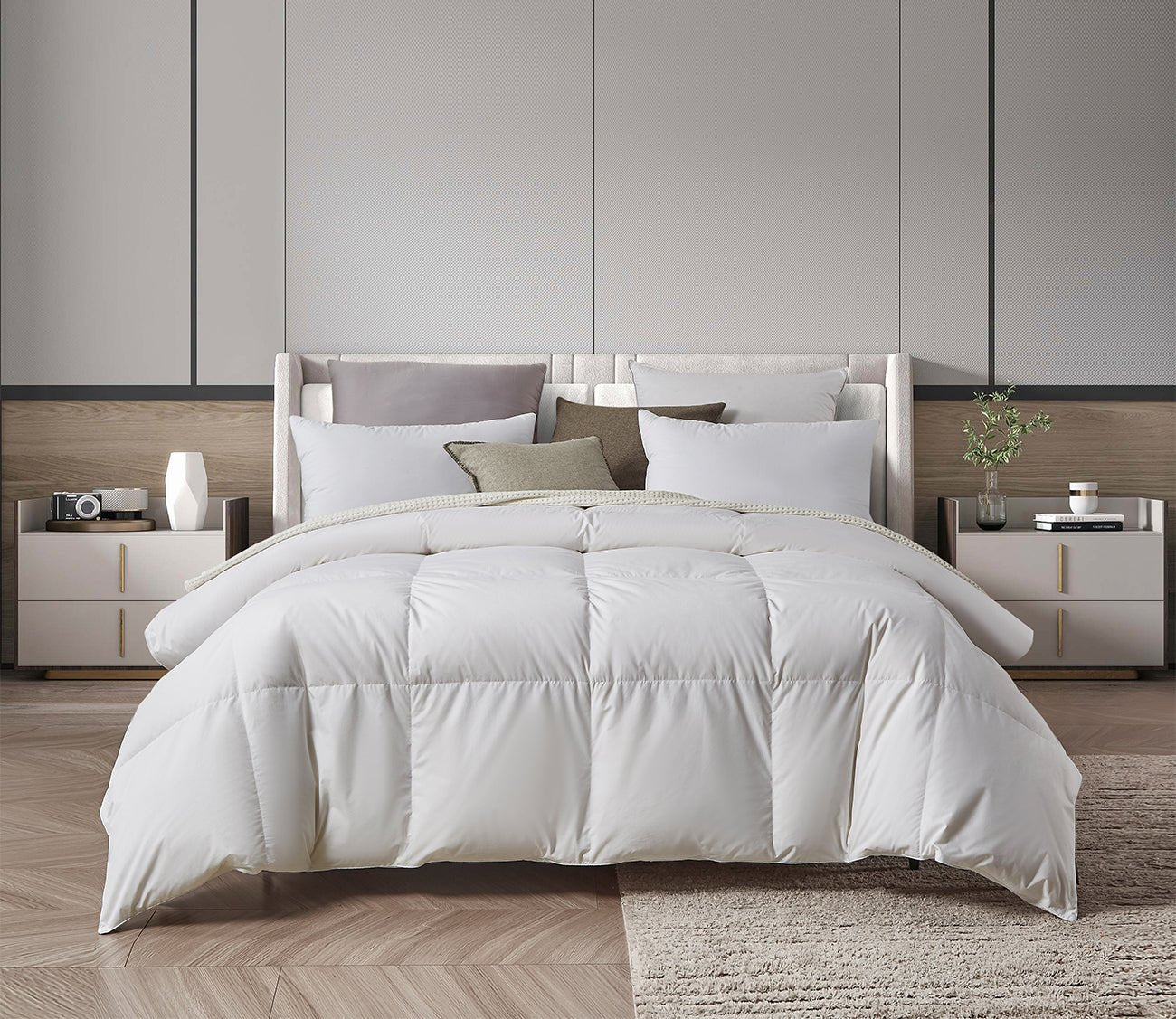 Farm To Home Organic Cotton White Down Comforter