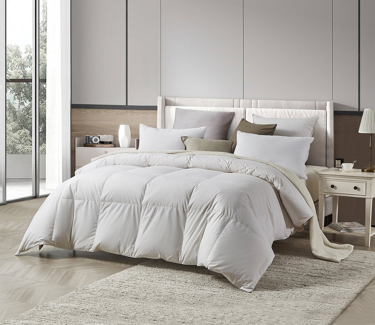 Farm To Home Organic Cotton White Down Comforter 3 Farm To Home Organic Cotton White Down Comforter