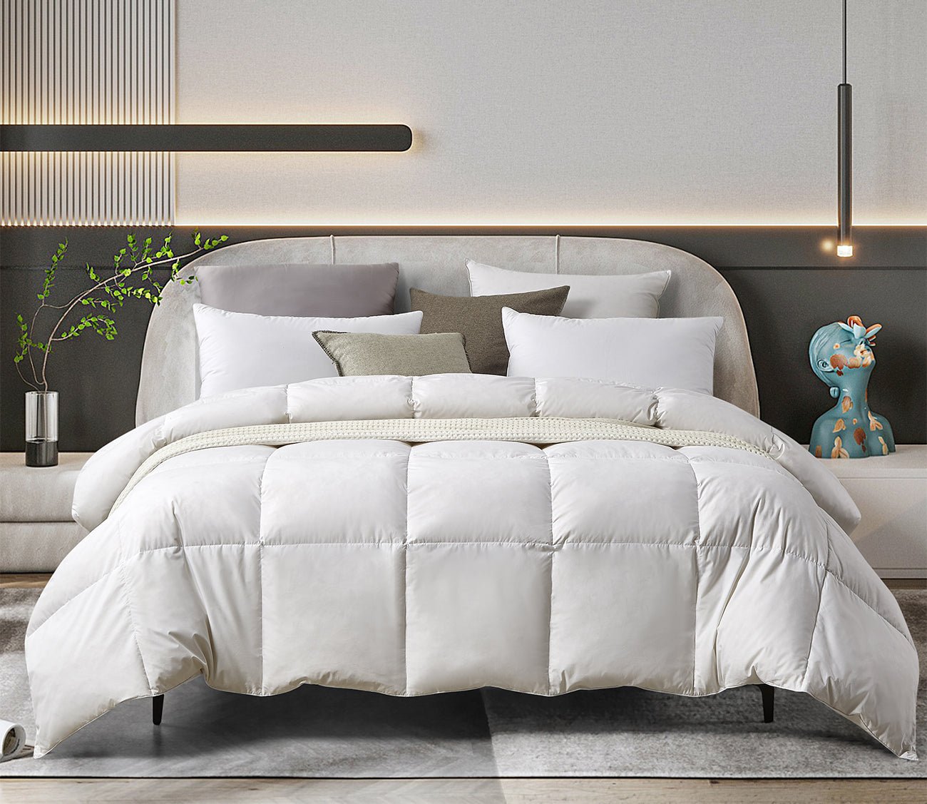 Farm To Home Organic Cotton All Season White Goose Feather and Down Comforter 7 Farm To Home Organic Cotton All Season White Goose Feather and Down Comforter