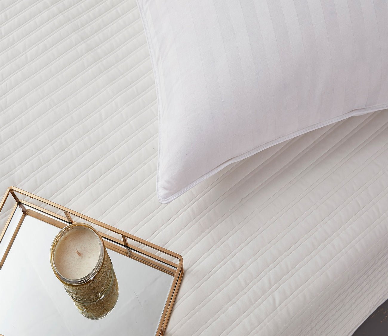 Blue Ridge Home Supreme Damask Stripe Soft White Down Pillow 6 Blue Ridge Home Supreme Damask Stripe Soft White Down Pillow