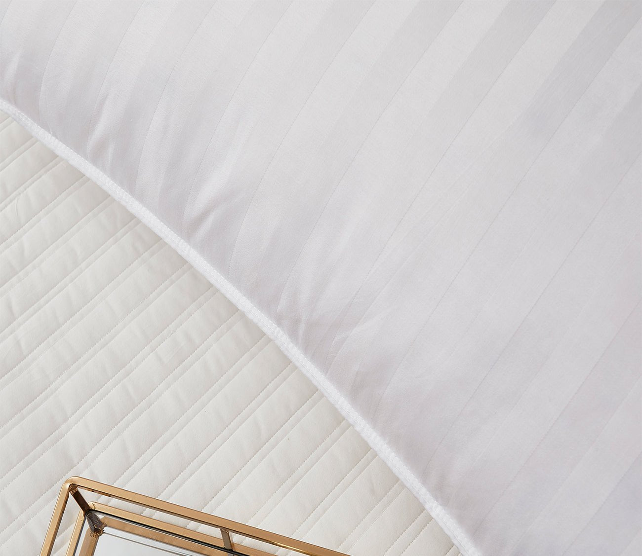 Blue Ridge Home Supreme Damask Stripe Soft White Down Pillow 7 Blue Ridge Home Supreme Damask Stripe Soft White Down Pillow