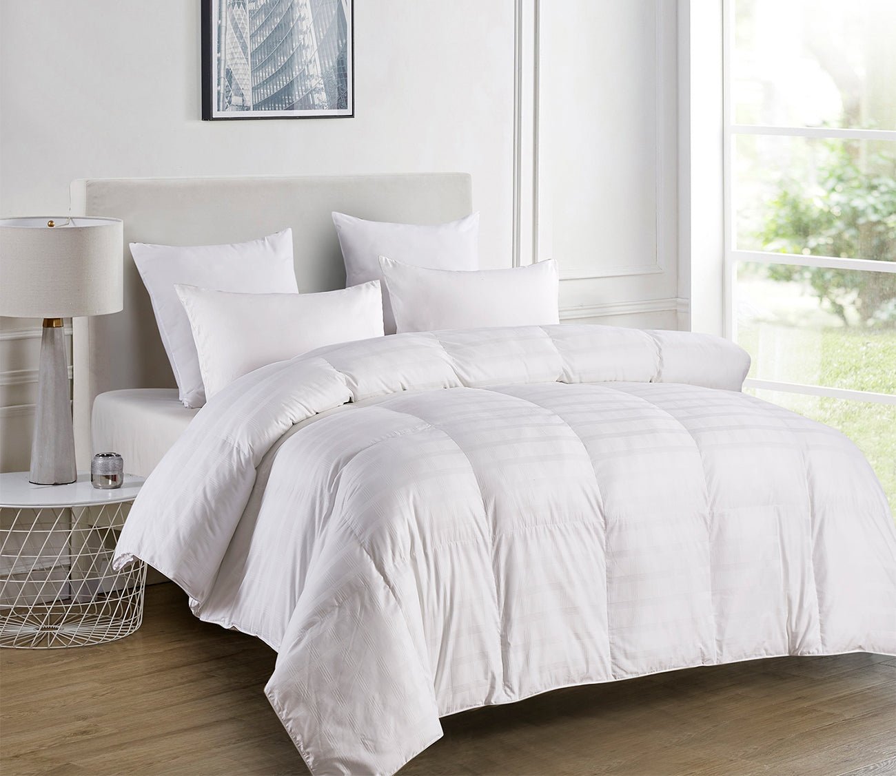 Blue Ridge Home Windowpane Duraloft Extra Warmth Down Alternative Comforter