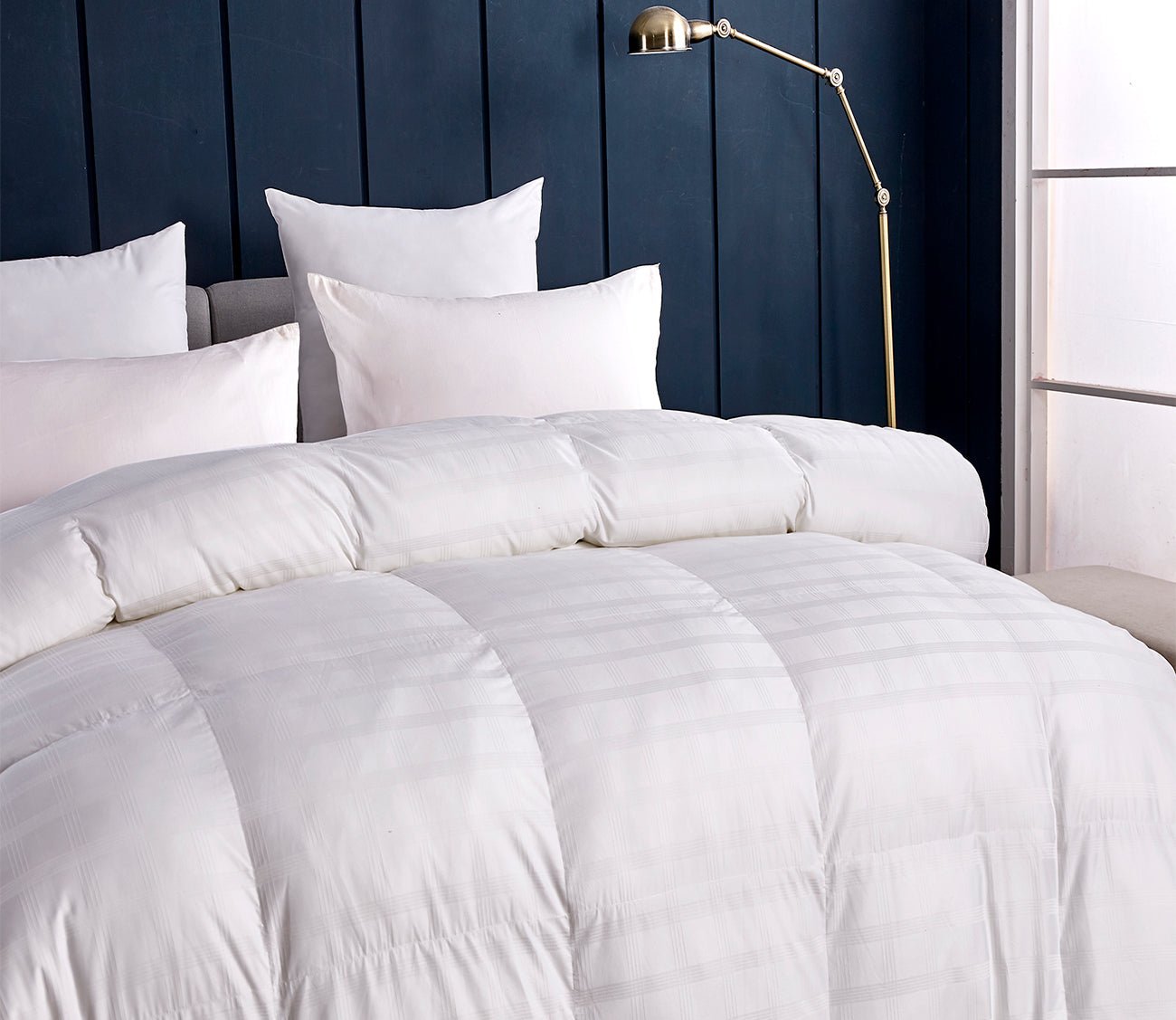 Blue Ridge Home Windowpane Duraloft Extra Warmth Down Alternative Comforter 4 Blue Ridge Home Windowpane Duraloft Extra Warmth Down Alternative Comforter