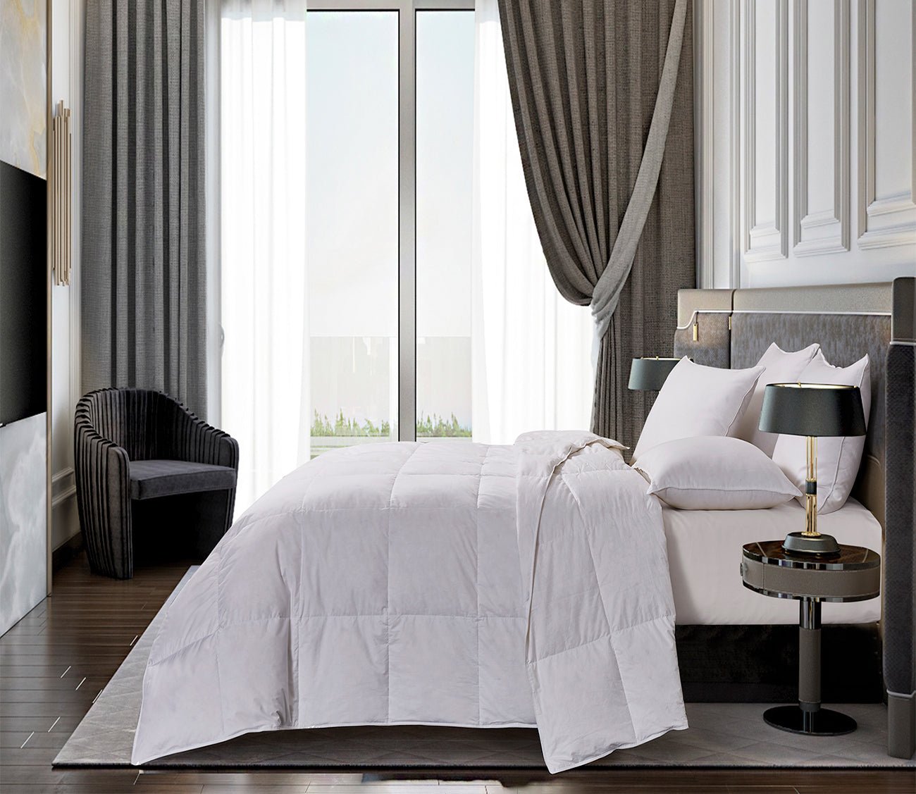 Blue Ridge Home Naples Hungarian White Goose Down Comforter 4 Blue Ridge Home Naples Hungarian White Goose Down Comforter