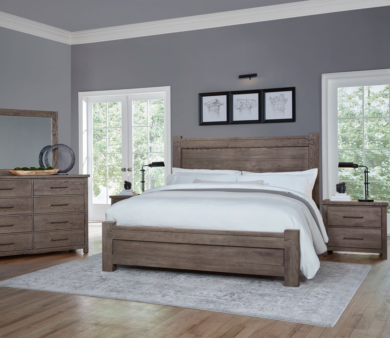 Vaughan Bassett Dovetail 6X6 Bed Bedroom Set 3 Vaughan Bassett Dovetail 6X6 Bed Bedroom Set