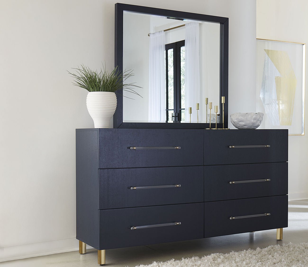 Modus Furniture Argento Oak 6-Drawer Dresser 4 Modus Furniture Argento Oak 6-Drawer Dresser