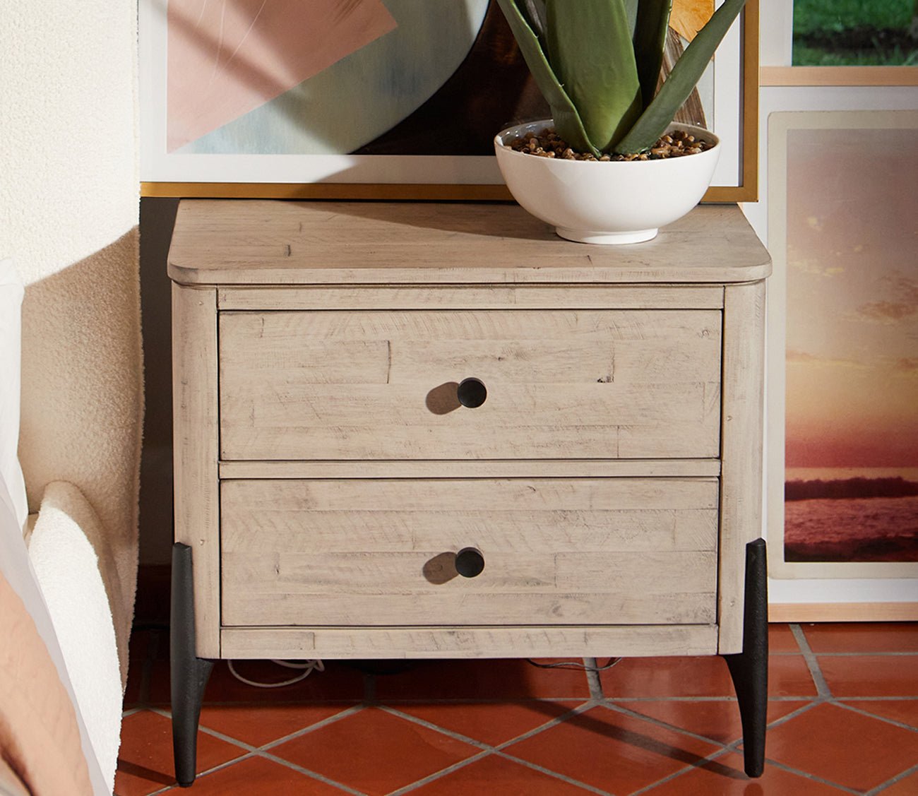 Aspen Home Zane 2-Drawer Nightstand - Floor Model