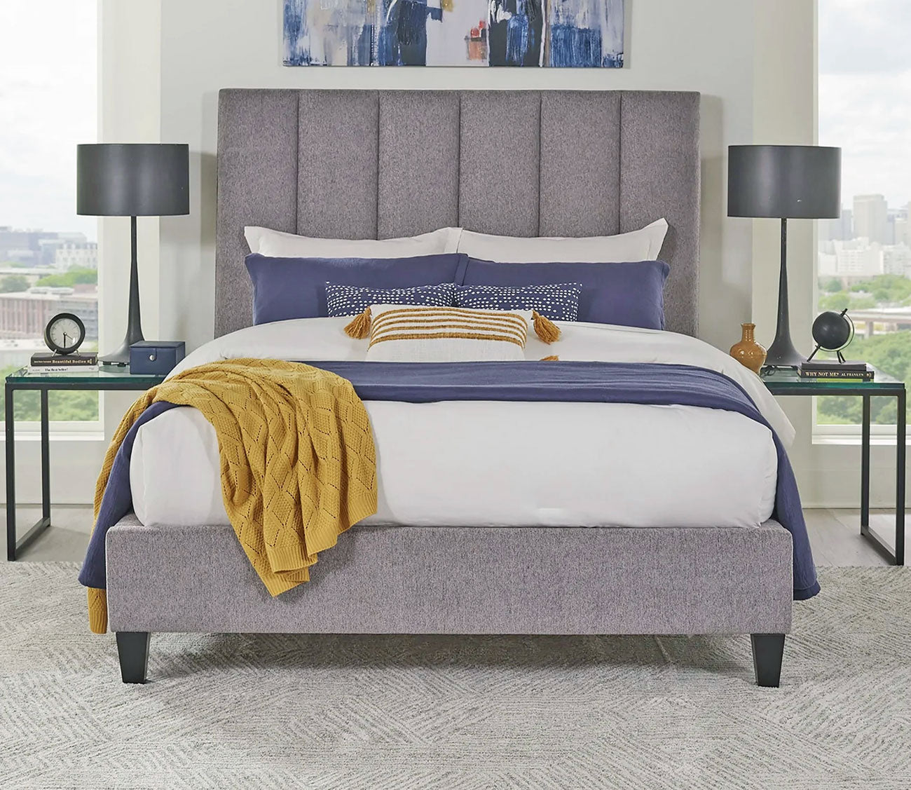 Parker House Avery Fabric Upholstered Panel Bed