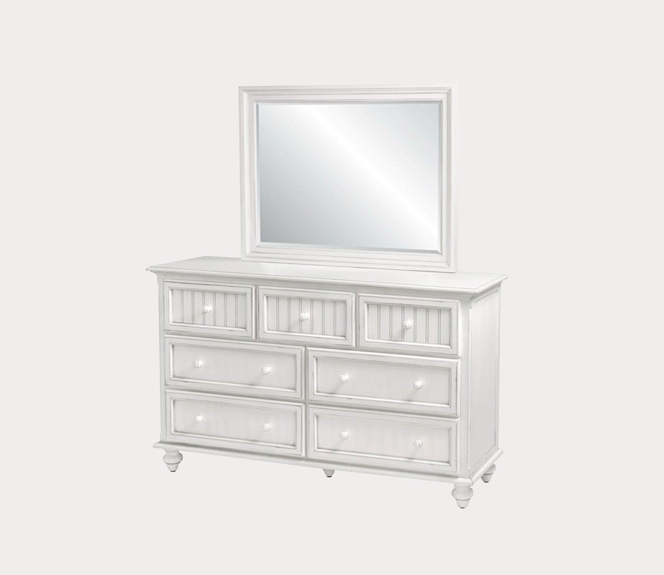 Sea Winds Trading Monaco White Mirror