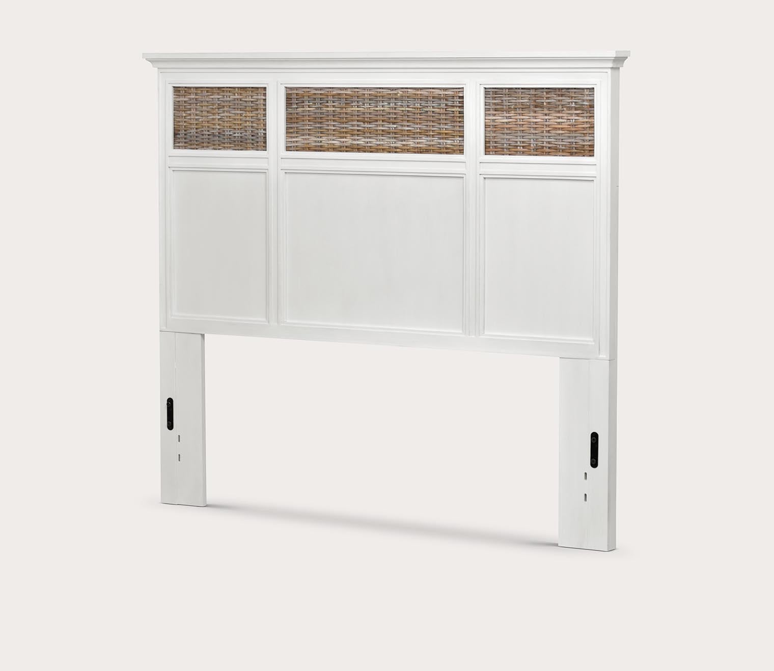 Sea Winds Trading Kauai Wicker Panel Wood Headboard